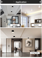 Lampe encastrée LED GX53 en aluminium, spot de plafond intérieur pour l'éclairage des hôtels