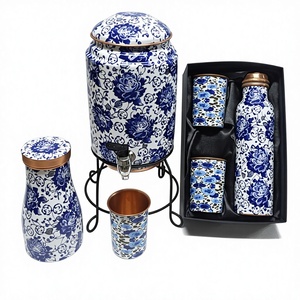 Bouilloire en aluminium de conception moderne Global Aura Model 58, support en fer, bouteille en verre, durable, légère, pour la table, pour la maison - Product Image 1