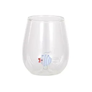 Tùy Chỉnh Chịu Nhiệt Uống Thủy Tinh 3D Nemo Cá Cốc Cắt Màu Borosilicate Wally Cá Voi Thủy Tinh Cốc Cà Phê