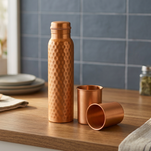 Idées cadeaux : Coffrets de bouteilles d'eau isothermes en cuivre certifiées écologiques, designs personnalisables, qualité supérieure, 500 ml - Product Image 2