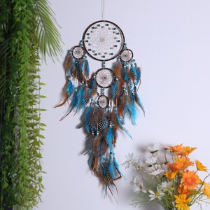 <span class=keywords><strong>Atrapasueños</strong></span> Grande Bohemio Hecho a Mano con Turquesa <span class=keywords><strong>para</strong></span> Colgar en la <span class=keywords><strong>Pared</strong></span>, Adorno <span class=keywords><strong>para</strong></span> Dormitorio, Sala de Estar, Apartamento, Fiesta, Regalo - Product Image 2