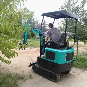 Çin Mini kepçe ekskavatör 0.8 ton 1.2 ton 2 ton mikro tünel makinesi 1.2 Ton Mini kepçe