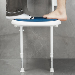 Andefu Bathroom <b>Folding</b> <b>Stool</b> 150Kg Wall Mounted Non Slip <b>Shower</b> Seat For Elderly Safety - Product Image 5