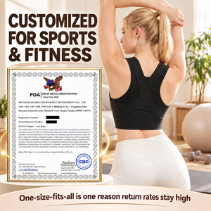 <span class=keywords><strong>Corrector</strong></span> <span class=keywords><strong>de</strong></span> Postura Racerback Transpirable, Soporte Deportivo Ajustable para Correr, Entrenamiento, Pilates, Levantamiento <span class=keywords><strong>de</strong></span> Pesas, Venta al por Mayor OEM - Product Image 4