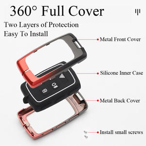 เคสกุญแจรถยนต์โลหะผสมสังกะสี+ซิลิโคน สำหรับ Range Rover Evoque Velar Sport Discovery Freelander 2 LR4 Land Rover Sport รีโมท 5 ปุ่ม - Product Image 5
