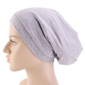 5 Pack Silk Lined Soft Stretch Cotton Fine Knit Sleep Cap Cover Slouchy <b>Beanie</b> <b>Hat</b> Bonnet for Women Natural Hair - Product Image 3
