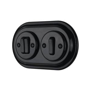 Interruptor <span class=keywords><strong>de</strong></span> botón bidireccional <span class=keywords><strong>de</strong></span> dos bandas <span class=keywords><strong>de</strong></span> fábrica <span class=keywords><strong>de</strong></span> China, interruptor <span class=keywords><strong>de</strong></span> hogar vintage <span class=keywords><strong>de</strong></span> cerámica para renovación <span class=keywords><strong>de</strong></span> casas antiguas - Product Image 4