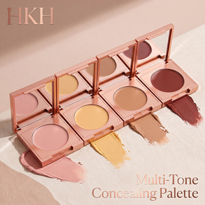 Paleta de Corrector de 4 Colores HKH, Venta al por Mayor, Marca Privada OEM, Corrector Naranja, Cobertura Total, Maquillaje Líquido Iluminador - Product Image 1