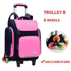 Mochila escolar <span class=keywords><strong>para</strong></span> niños de alta calidad, mochilas escolares impermeables personalizadas <span class=keywords><strong>para</strong></span> niños y niñas, mochilas escolares <span class=keywords><strong>para</strong></span> estudiantes <span class=keywords><strong>con</strong></span> <span class=keywords><strong>ruedas</strong></span> de carro - Product Image 2