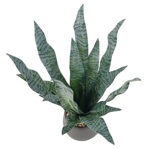 OH ARTS Proveedor de China 50cm de altura en vivo Seto Artificial Greeny Plant Faux <span class=keywords><strong>Sansevieria</strong></span> Plant Snake Plant en maceta de cerámica - Product Image 3