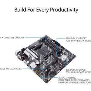 Carte mère Micro ATX Prime B550M-A Wifi II avec PCIe 4.0, Wifi 6, mémoire DDR4, HDMI 2.1 et connecteur RGB - Product Image 4