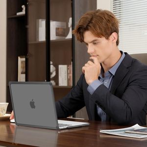 Coque de protection rigide en <span class=keywords><strong>plastique</strong></span> pour ordinateur portable, avec <span class=keywords><strong>pare</strong></span>-chocs en TPU, pour Macbook Neo Air Pro 13 14 15 pouces M1 M2 M3 M4 M5 - Product Image 5