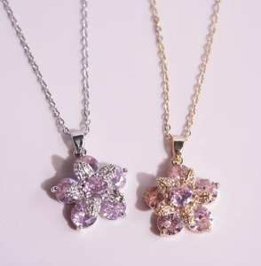 <span class=keywords><strong>Collar</strong></span> <span class=keywords><strong>de</strong></span> <span class=keywords><strong>Rapunzel</strong></span> <span class=keywords><strong>de</strong></span> acero inoxidable chapado en oro <span class=keywords><strong>de</strong></span> moda para mujer <span class=keywords><strong>collar</strong></span> <span class=keywords><strong>de</strong></span> flores <span class=keywords><strong>de</strong></span> circón rosa <span class=keywords><strong>de</strong></span> moda - Product Image 3