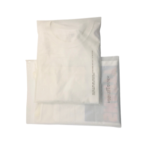 Sac auto-scellé compostable mat imprimé personnalisé t-shirt maillots de bain vêtements sacs adhésifs vêtements givrés sacs de fécule de maïs - Product Image 6