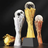 Trophée de coupe de football de Offre Spéciale Coupe de trophée de galvanoplastie de bonne qualité Fabrication de sport Coupe de trophée en métal
