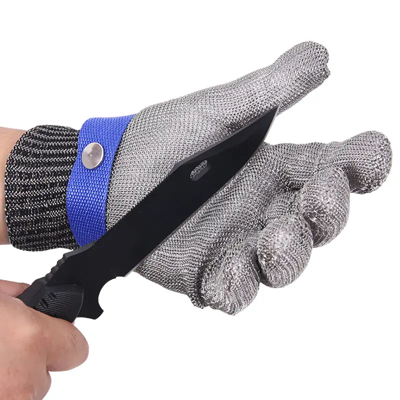 Duurzame Level 9 Snijbestendige Handschoenen Draadmetalen Gaas Roestvrije Anti-Cut Roestvrijstalen Veiligheidshandschoenen Voor Werken