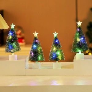 Small <b>Christmas</b> Pine Tree LED Colorful Glowing Desktop Decoration for Window Display <b>Gift</b> Factory Small Ornaments <b>Christmas</b> Tree - Product Image 2