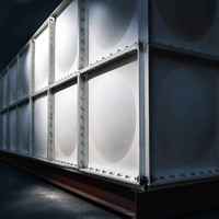 Réservoir d'eau en plastique multifonctionnel de forme carrée SMC/GRP/FRP