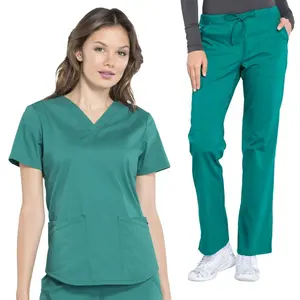 Le uniformi mediche chirurgiche con scollo a v TRS all'ingrosso Scrubs da donna Jogger Scrubs uniforme da ospedale medico