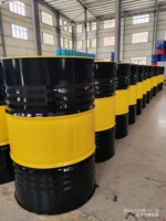 Fût en acier vide 200 L/55 gallons, bidons à huile à double anneau, bleu, vert, noir, jaune, Reiron