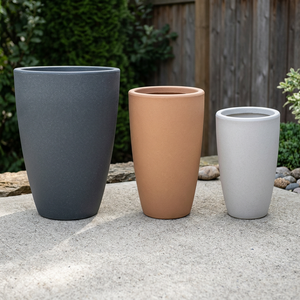 Pot de fleurs moderne en plastique, prix d'usine, vente en gros, jardinière haute pour sol, jardin, maison, bureau, salon, intérieur, extérieur, décoration - Product Image 3