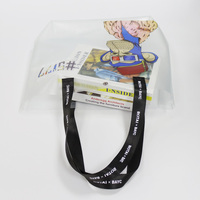 Großhandel Custom Logo Mode Werbe Frauen Hand Frosted Recycled Pvc Beach Bag