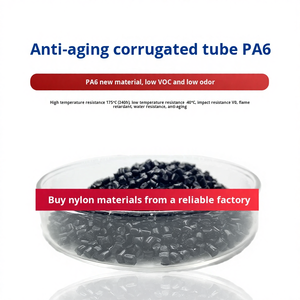 Модифицированные гранулы <span class=keywords><strong>PA6</strong></span>: специальный нейлоновый материал, устойчивый к старению, для гофрированных труб, высокотемпературный, атмосферостойкий, черный - Product Image 2
