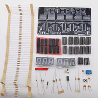 Kit d'horloge de circuit numérique DC 4.5V-5.5V 6 bits, enseignement de l'horloge électronique et formation pratique, soudage et production de pièces de bricolage