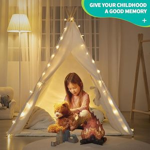 Jouet de jeu pour enfants de haute qualité indien <span class=keywords><strong>Tipi</strong></span> Tans maison coton toile enfants <span class=keywords><strong>tipi</strong></span> tentes - Product Image 3