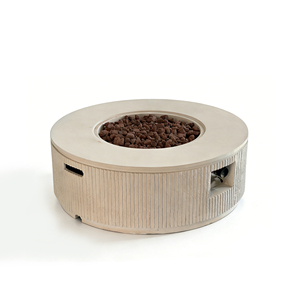 Brasero extérieur au gaz naturel avec 50 000 BTU, design écologique, matériau MGO, billes de verre pour jardin et terrasse - Product Image 4