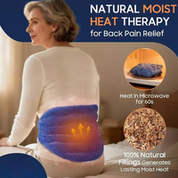 Coussin chauffant pour micro-ondes en gros, enveloppement réutilisable pour le cou et les épaules pour soulager la douleur, thérapie thermique naturelle