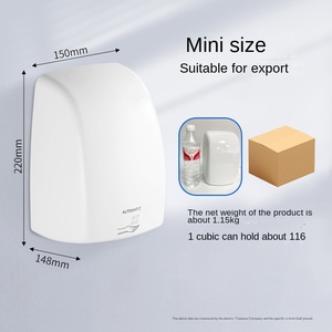 Secador de Manos Comercial Falin para Hoteles, Mini, Eléctrico, Compacto, de Alta Velocidad, para Baño y Ducha, Disponible al por Mayor - Product Image 2