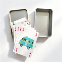 Cartas de Póker de Alta Calidad, Cartas de Juego Personalizadas de Fábrica, Cartas de Juego con Caja de Metal