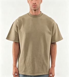 Camisetas Oversize <span class=keywords><strong>de</strong></span> Lujo para Hombre, Estilo Hip Hop, 280 GSM, con Gráficos, <span class=keywords><strong>de</strong></span> Algodón Pesado, Personalizables, para Streetwear - Product Image 6