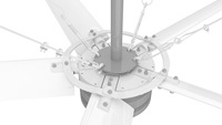 Ventilateur de plafond industriel HVLS à aimant permanent de 24 pieds à haut débit d'air 2026 pour le refroidissement et la ventilation des entrepôts et ateliers