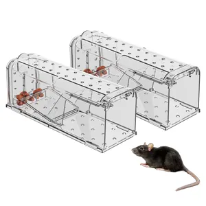 Dernière mise à niveau de gros piège à souris en plastique réutilisable en direct sans cruauté conception de tunnel intelligent pour le contrôle des souris rongeurs rats