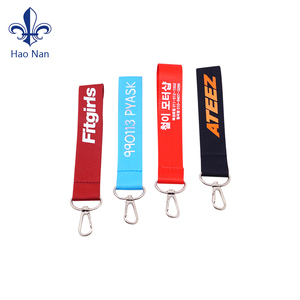 Bán Sỉ Móc Khóa Vải Làm Theo Yêu Cầu Chian Chìa Khóa Dập Nổi Với Logo Móc Khóa Dệt - Product Image 6