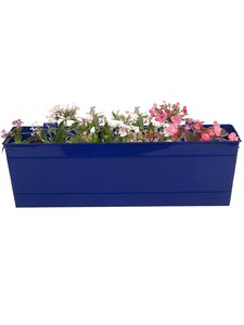 Venta al por mayor de calidad superior de metal rectangular barandilla maceta para el hogar al aire libre balcones jardines fácil macetas Macetas - Product Image 6