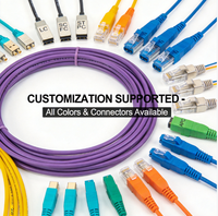 Cable de Fibra Óptica Multimodo MPO a MPO 24F OM3 Polaridad B de Baja Pérdida para Centro de Datos QSFP 40G 100G SR4 Troncal de Alta Densidad