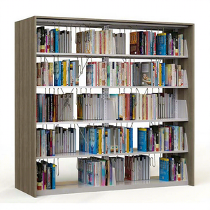 College Library Reading Hall <b>Display</b> Library Bookcase Double Side Library Furniture Steel Bookshelf School <b>Book</b> Rack - Product Image 3