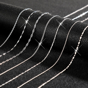 Collana da Donna con Catene Miste, Stile Box Snake Wave, Gioielli alla Moda - Product Image 1