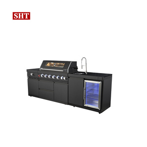 Isla <span class=keywords><strong>de</strong></span> Cocina Portátil <span class=keywords><strong>de</strong></span> Acero Inoxidable sobre Ruedas con Almacenamiento para <span class=keywords><strong>Catering</strong></span> al Aire Libre - Product Image 1
