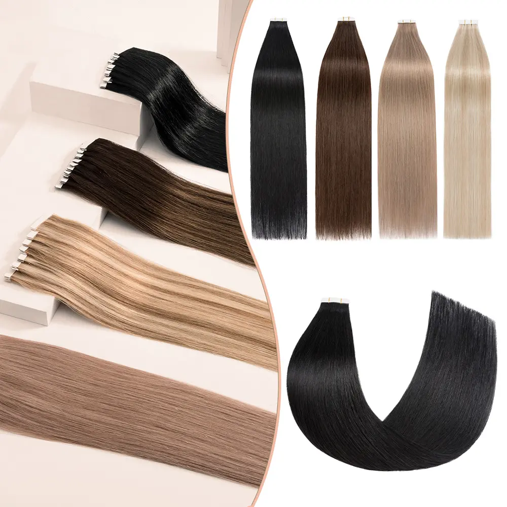 S-Noilite vente en gros bon prix 24 pouces 50 g 613 couleur extension de cheveux à bande droite pour les femmes