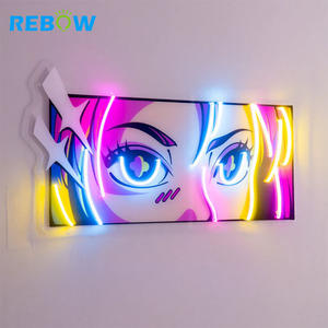 Livraison rapide enseigne lumineuse LED personnalisée logo joyeux anniversaire fête maison chambre mariage enseigne lumineuse - Product Image 2