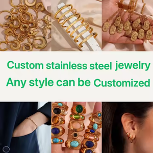 फेंगयुआन कस्टम गहने निर्माता डिजाइन लोगो हार वरिंग्स कंगन चांदी पीतल स्टेनलेस स्टील फैशन गहने - Product Image 3