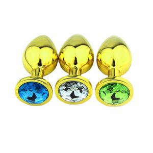 Золотая Анальная пробка из нержавеющей стали - Product Image 6