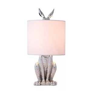 Nordic Modern and Simple Creative Design Bedroom Bedside <strong>Table</strong> Lamp Masked Rabbit Resin European American Standard Decoration - Product Image 3