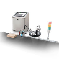 Docod Online Smart TIJ Impresora térmica de inyección de tinta automática T2000V Máquina de codificación de fecha de caducidad para botellas de plástico Etiqueta de cartón