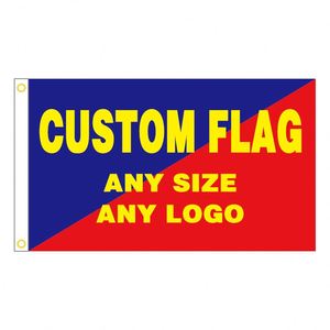 High Quality 3X5 Ft Double Sided Custom <b>Flag</b> with Logo Knitted Polyester for Outdoor Use Grommets Included Free Design - Product Image 1
