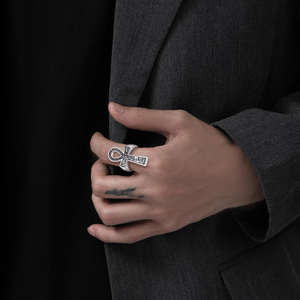 Merryshine 925 Sterling Zilveren Mannen Oud Egyptisch Symbool Amulet Sieraden Ankh Kruis Ring Voor Mannen - Product Image 3